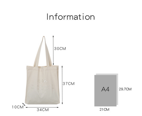 Noirnine Bebe Canvas Tote