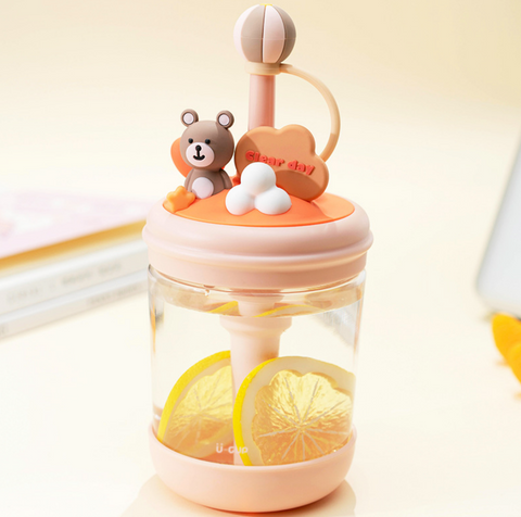 Capped Straw Baby Tritan Water Bottle 470ml