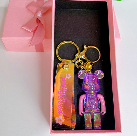 Pretty Good Crystal Bear Keychain