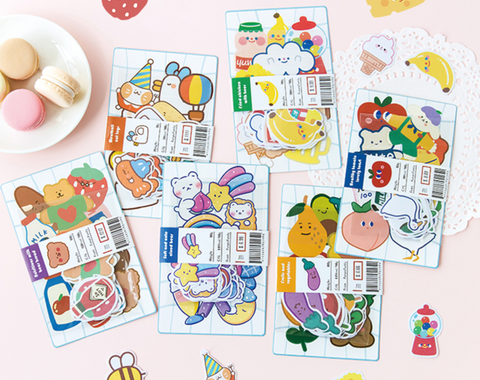 Jiyu Message Cute Bear Stickers