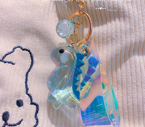 Crystal Dinosuar Keychain