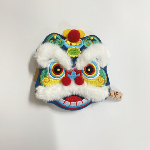 Chinese Lion Plush Coin Bag