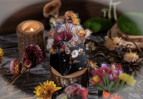 Floral PET Bouquet Stickers