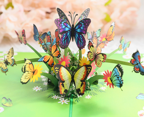 Pop Out Card Butterflies