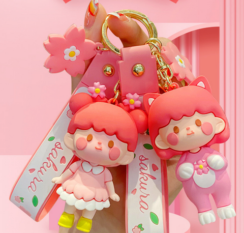 Sakura Girl Keychain