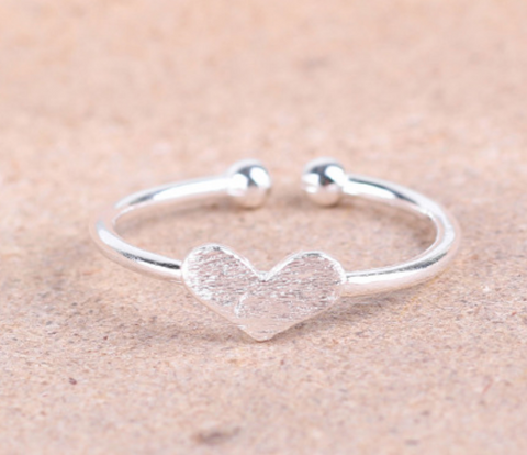 Silver Heart Ring