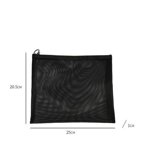 Hand Held Black Mesh Pouch