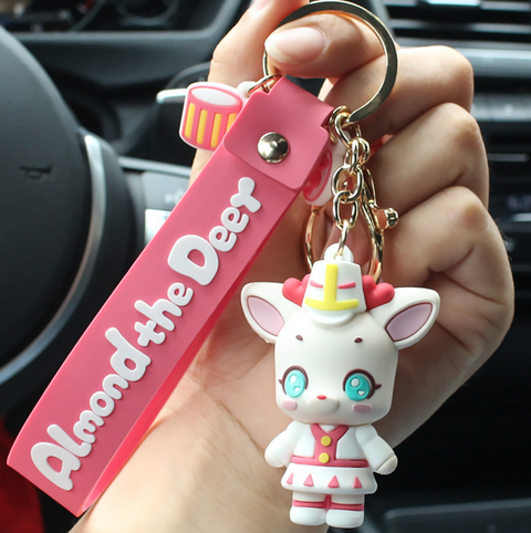 Almond Deer Keychain
