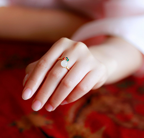 White Jade Ring