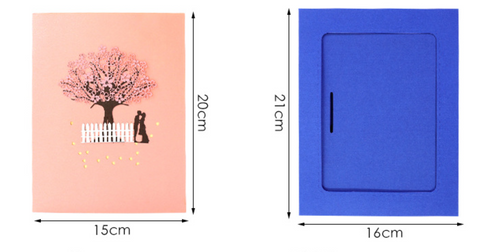 Pop Out Card Cherry Blossom Love