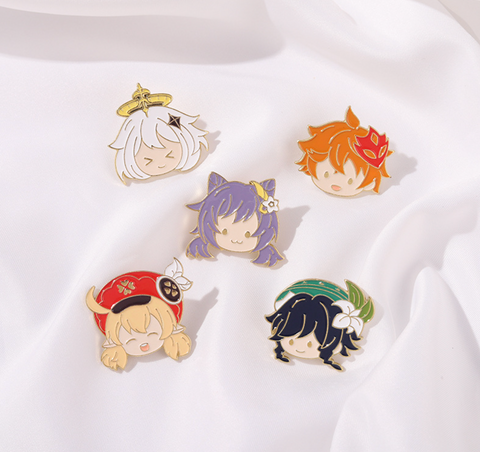 Genshin Impact Cute Pins