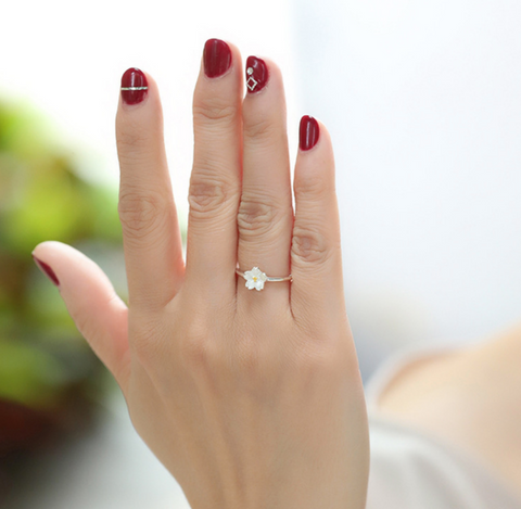 Silver Lotus Ring