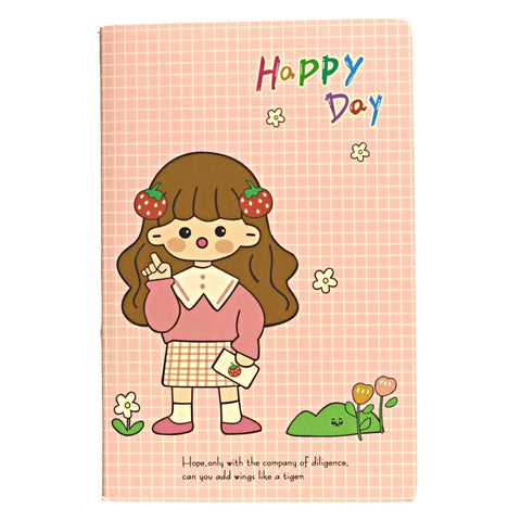 Strawberry Plaid 22K Notebook