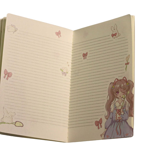 Cherry Garden Girl 22K Notebook