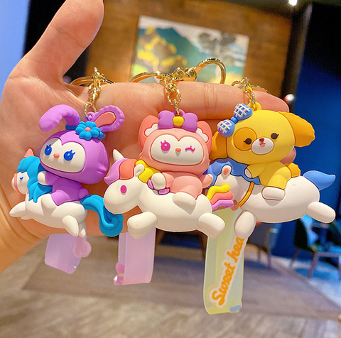 Sweetheart Rocking Horse Keychain