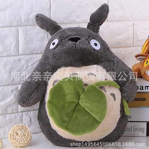 Totoro Plush with Leaf
