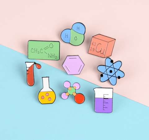 Chemistry Symbols Pins