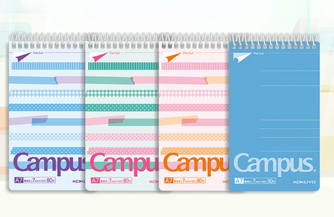 Campus Spiral Top Lined Pad A7 80 pg