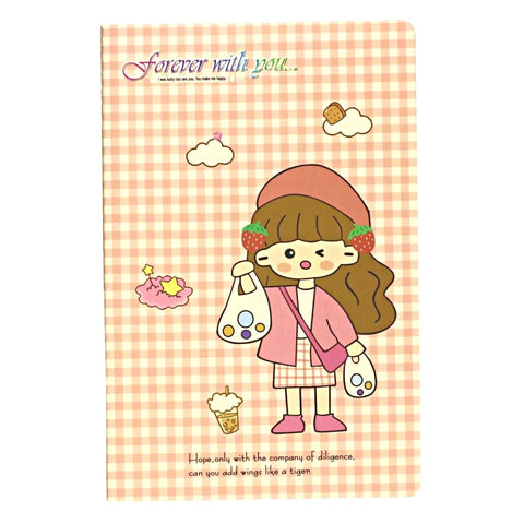 Strawberry Plaid 22K Notebook