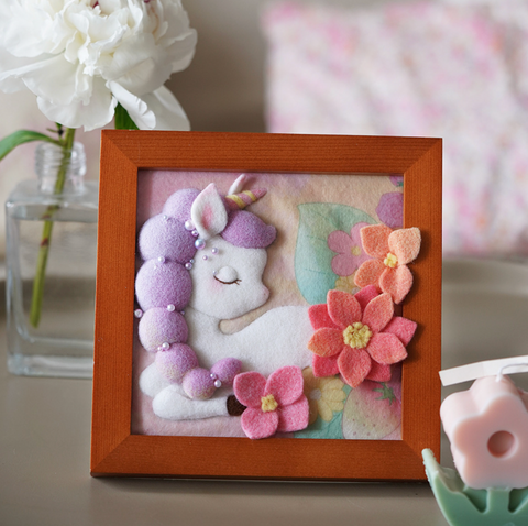 Chinese Classic Photo Frame Needle Felt Set