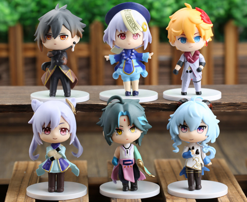 Genshin Impact Chibi 4 Statues