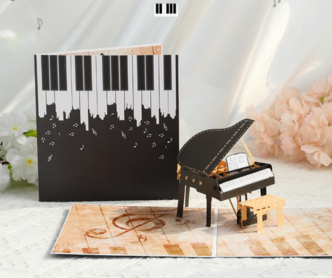 Pop Out Card Piano