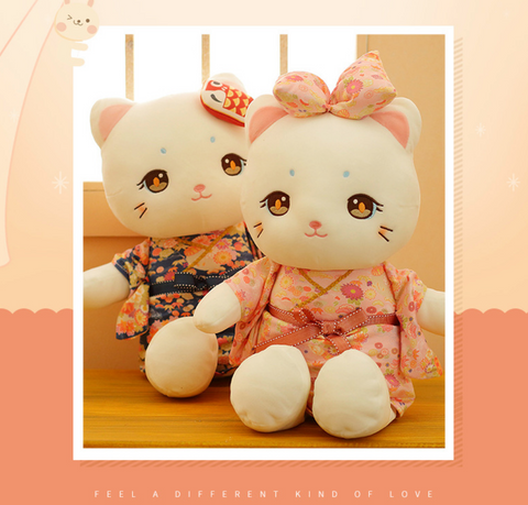 23cm Sweet Japanese Cat Girl Plush
