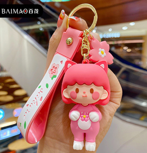 Sakura Girl Keychain
