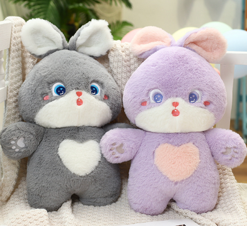Bright Eye Heart Rabbit Plush 23cm