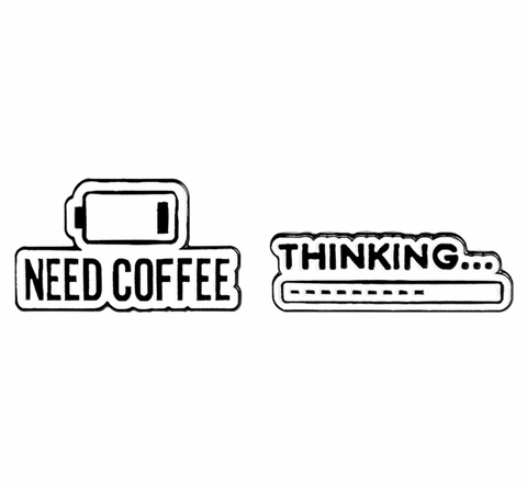Need Coffee Pin