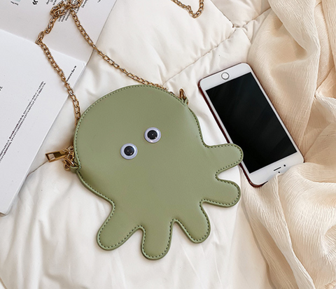 Octopus Purse (Green, White, Pink, Black) 9018