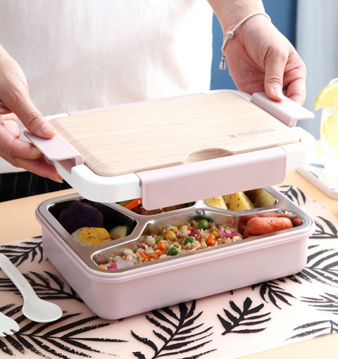 Wood Rectangle Lunchbox