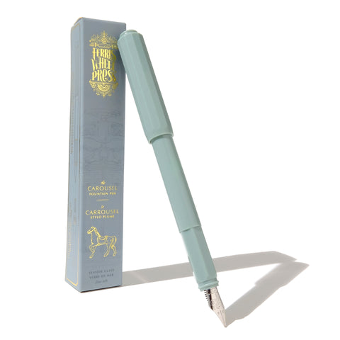 The Carousel Fountain Pen - Seaside Glass Medium