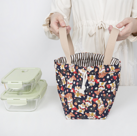 Drawstring Canvas Tote