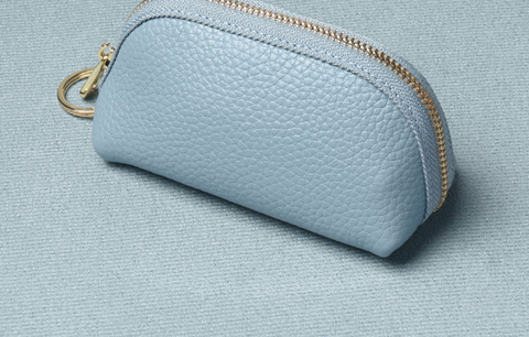 Vegan Leather Zipper Pouch