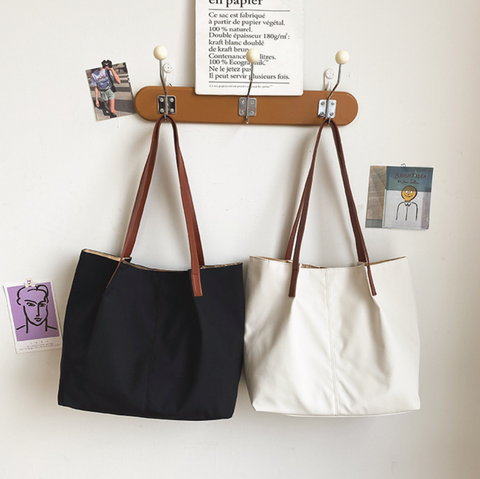 Canvas Tote Brown Strap