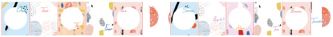 Mgcity Geometric Label Washi Roll Sticker
