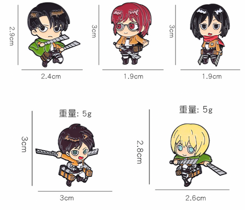 Attack on Titans Pins