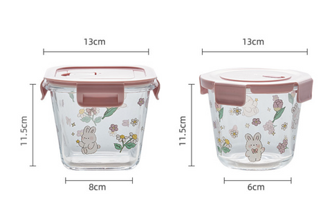 Bunny Glass Container