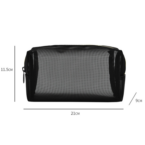 Black Mesh Wash Storage Bag