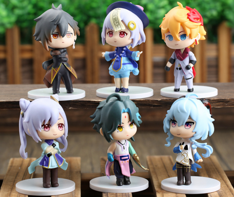 Genshin Impact Chibi 4 Statues