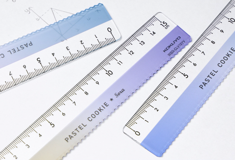 Kokuyo Campus Pastel Cookie Ruler 15cm