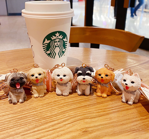 Baby Story Dog Keychain