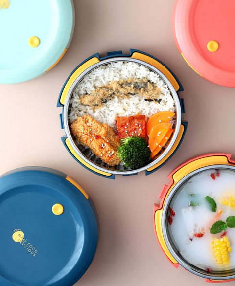 Make Food Delicious Round Lunch Box 750ml