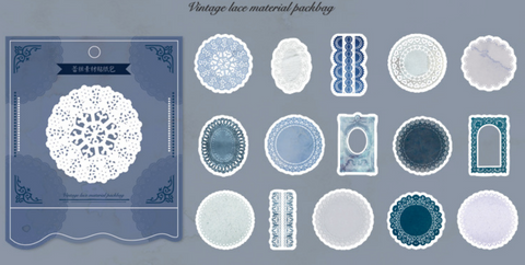 Wenshu Vintage Lace Sticker