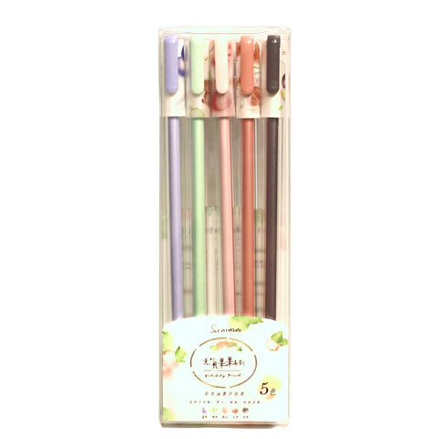 5 Fruits Color 0.38mm Gel Ink Pen