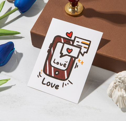 Graphic Heart Card
