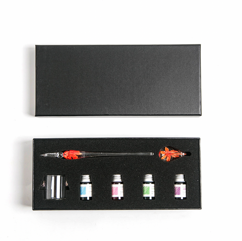 Flower Glass Dip Pen 7pc Set
