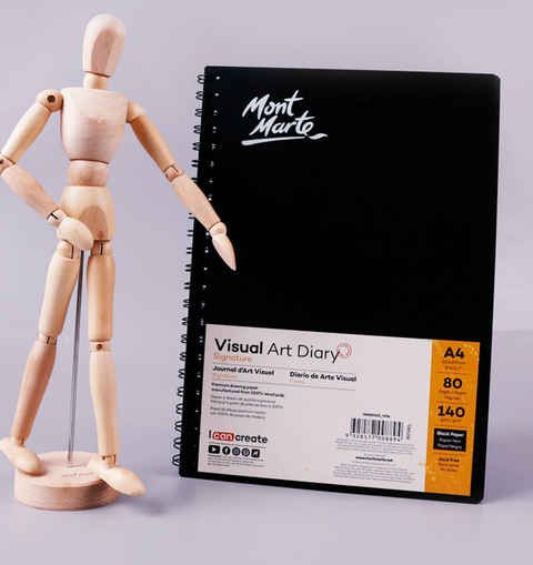 Mont Marte Visual Art Diary A4 140g 80pg