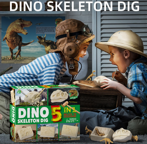 5 in 1 Dino Skeleton Dig Kit